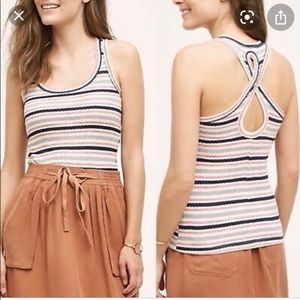 Anthropologie left of center tank top